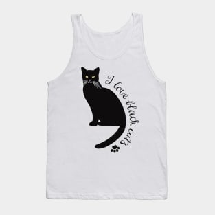 I love black cats Tank Top